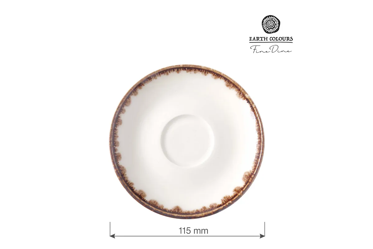 Spodek do espresso Vanilla 115 mm Fine Dine 781265