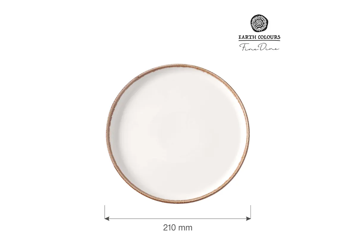 Talerz z wysokim rantem Vanilla 210 mm Fine Dine 781463