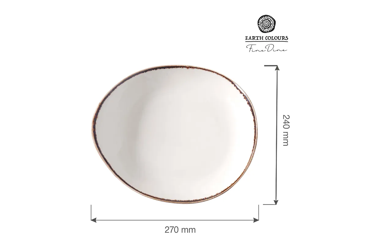 Talerz prezentacyjny Vanilla 270x240 mm Fine Dine 781623