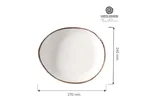 Talerz prezentacyjny Vanilla 270x240 mm Fine Dine 781623