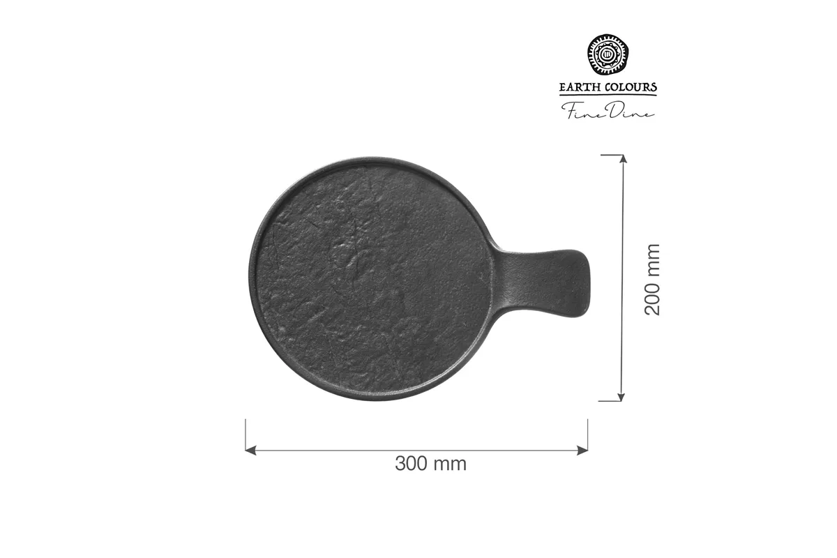 Talerz serwingowy z rączką Crust 300x220x30 mm Fine Dine 779392