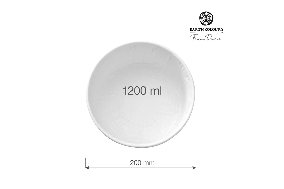 Miska płytka Nordic, 200 mm, 1200 ml Fine Dine 779453
