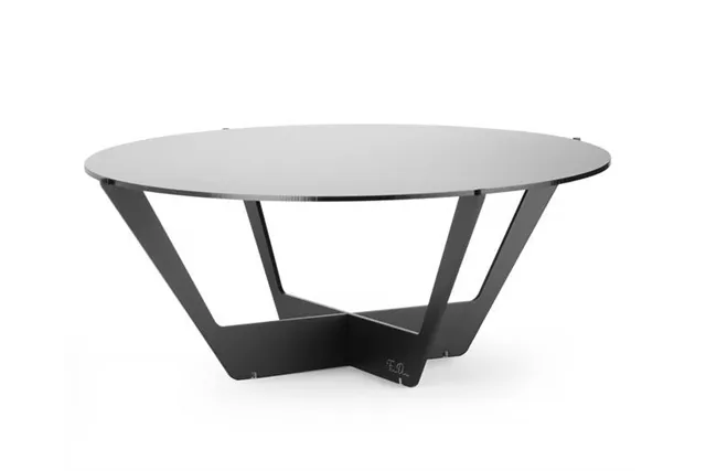 Stojak bufetowy w zestawie z pleksi Skiatos Black 615 mm Fine Dine 172049