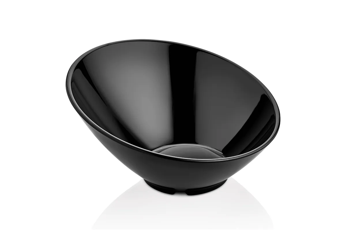 Miska skośna z melaminy, czarna, 233x(h)125 mm Fine Dine 779668