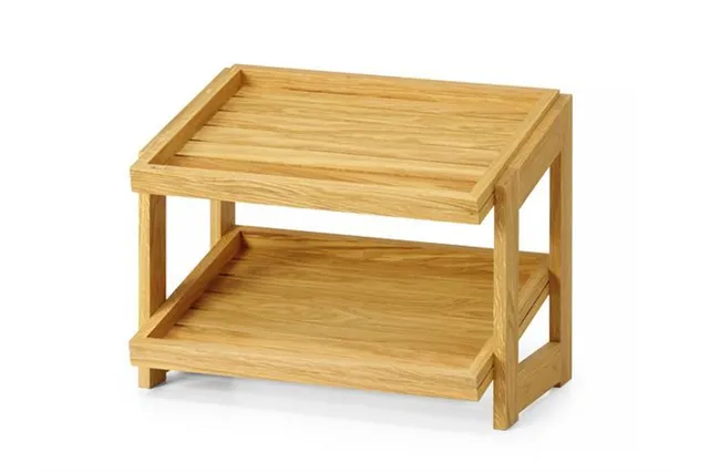 Stojak 2-poziomowy dębowy 574x323x441 mm Fine Dine 991269 Stojak 2-poziomowy dębowy 574x323x441 mm Fine Dine 991269