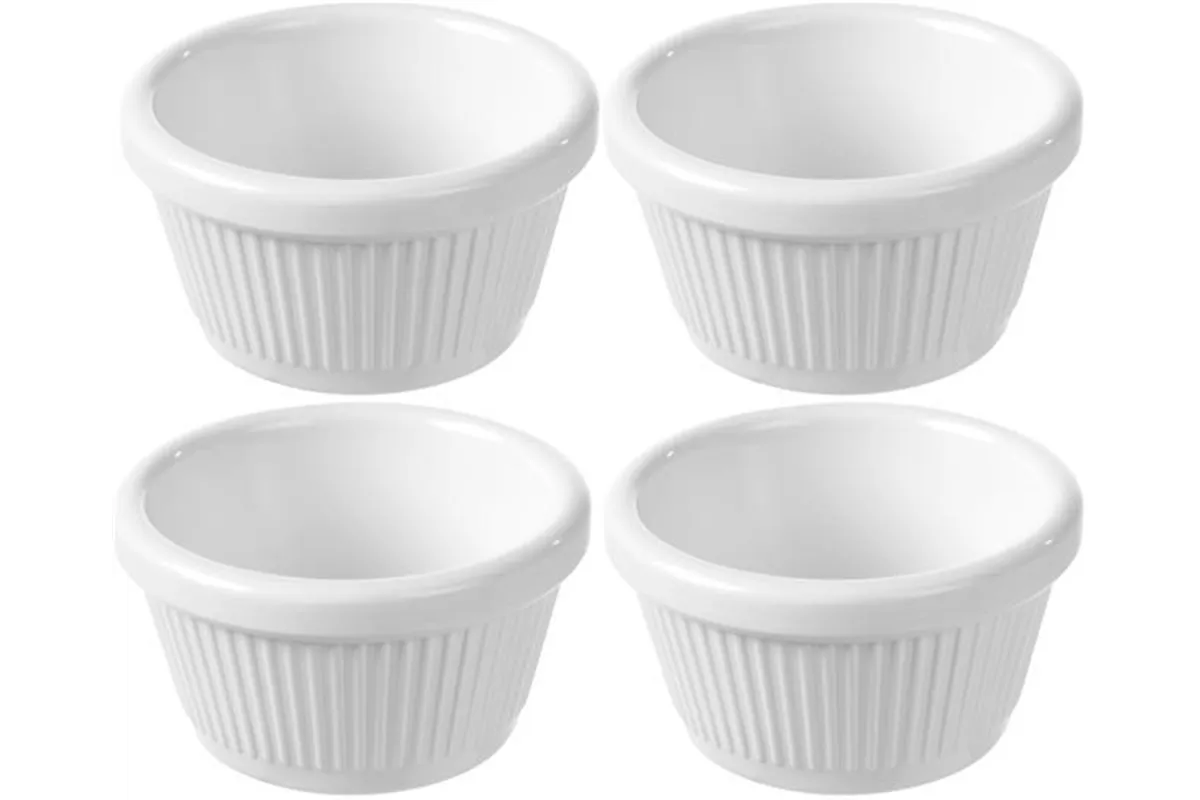 Miseczka ramekin, kremowa, 70x70x(H)37 mm - zestaw 4 szt. Fine Dine 565650
