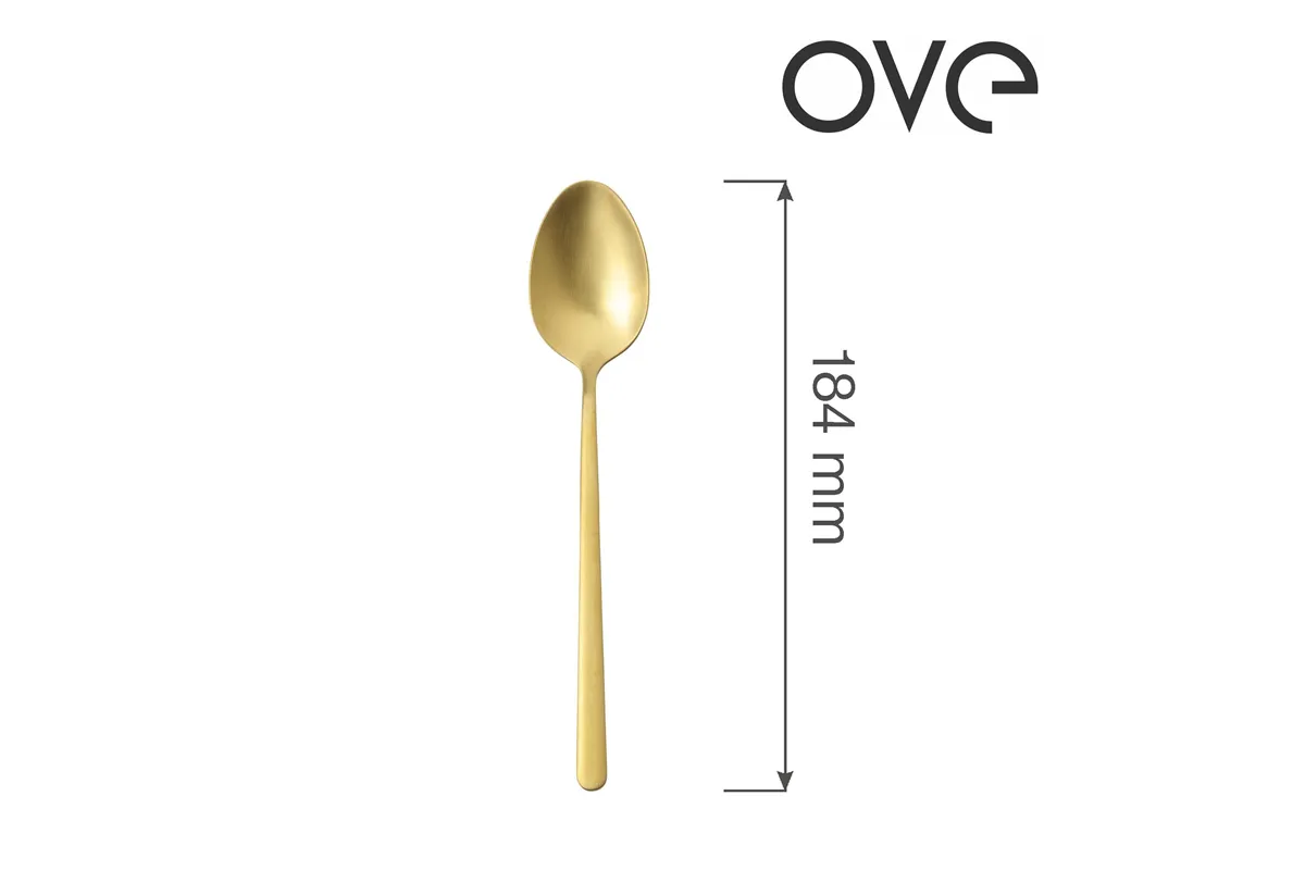 Łyżka deserowa Amarone Gold, OVE, 184 mm Ove 764381