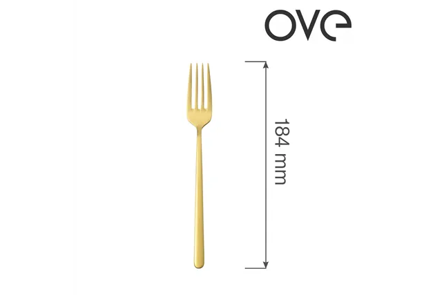 Widelec deserowy Amarone Gold, OVE, 184 mm Ove 764398 Widelec deserowy Amarone Gold, OVE, 184 mm Ove 764398