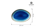 Talerz o organicznym kształcie Lazur, 270x190mm Fine Dine 769799