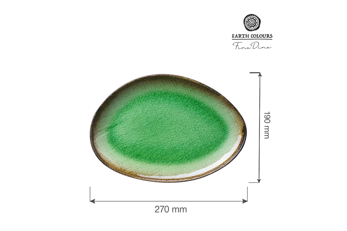 Talerz o organicznym kształcie Beryl, 270x190mm Fine Dine 769805