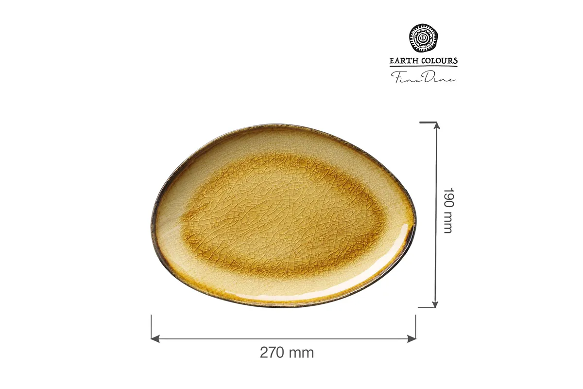 Talerz o organicznym kształcie Topaz, 270x190mm Fine Dine 769812