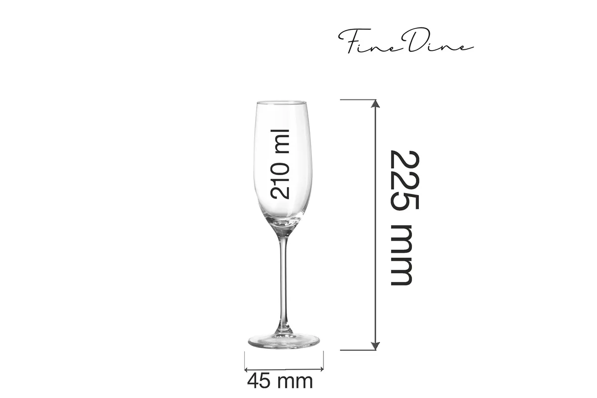 Kieliszek do szampana Cantare, 210ml Fine Dine 781937