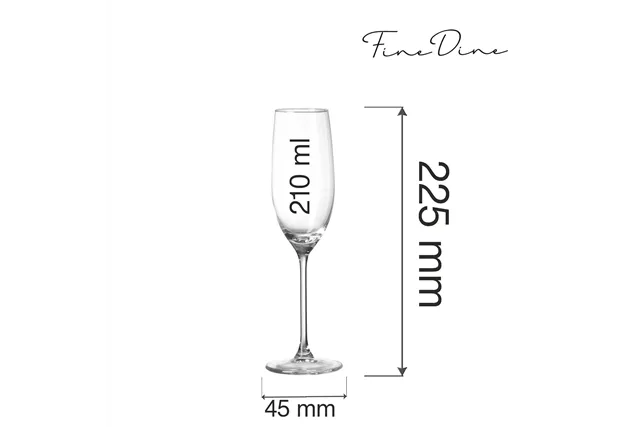 Kieliszek do szampana Cantare, 210ml Fine Dine 781937 Kieliszek do szampana Cantare, 210ml Fine Dine 781937
