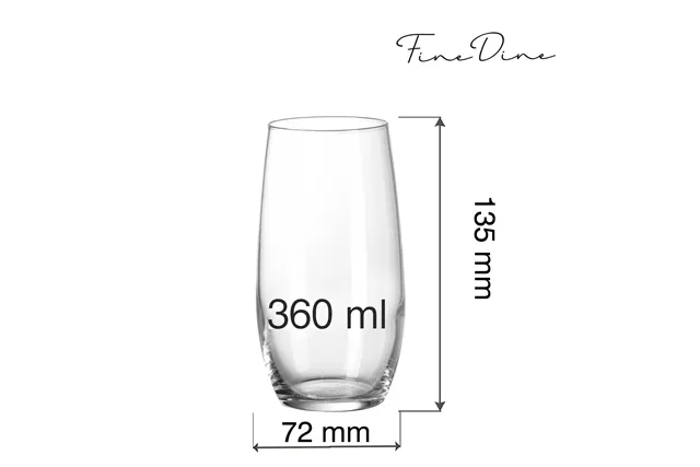 Szklanka wysoka Cantare, 360ml Fine Dine 781944 Szklanka wysoka Cantare, 360ml Fine Dine 781944