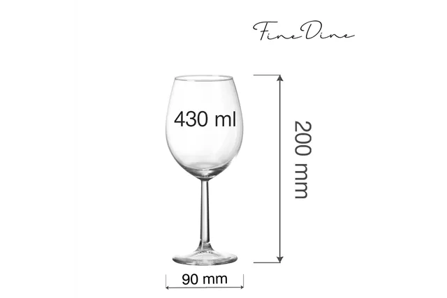 Kieliszek do wina Volare Banquet, 430ml Fine Dine 781852 Kieliszek do wina Volare Banquet, 430ml Fine Dine 781852