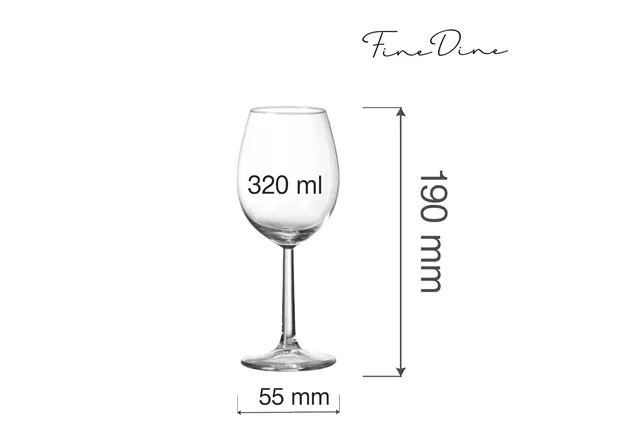Kieliszek do wina Volare Banquet, 320ml Fine Dine 781869 Kieliszek do wina Volare Banquet, 320ml Fine Dine 781869