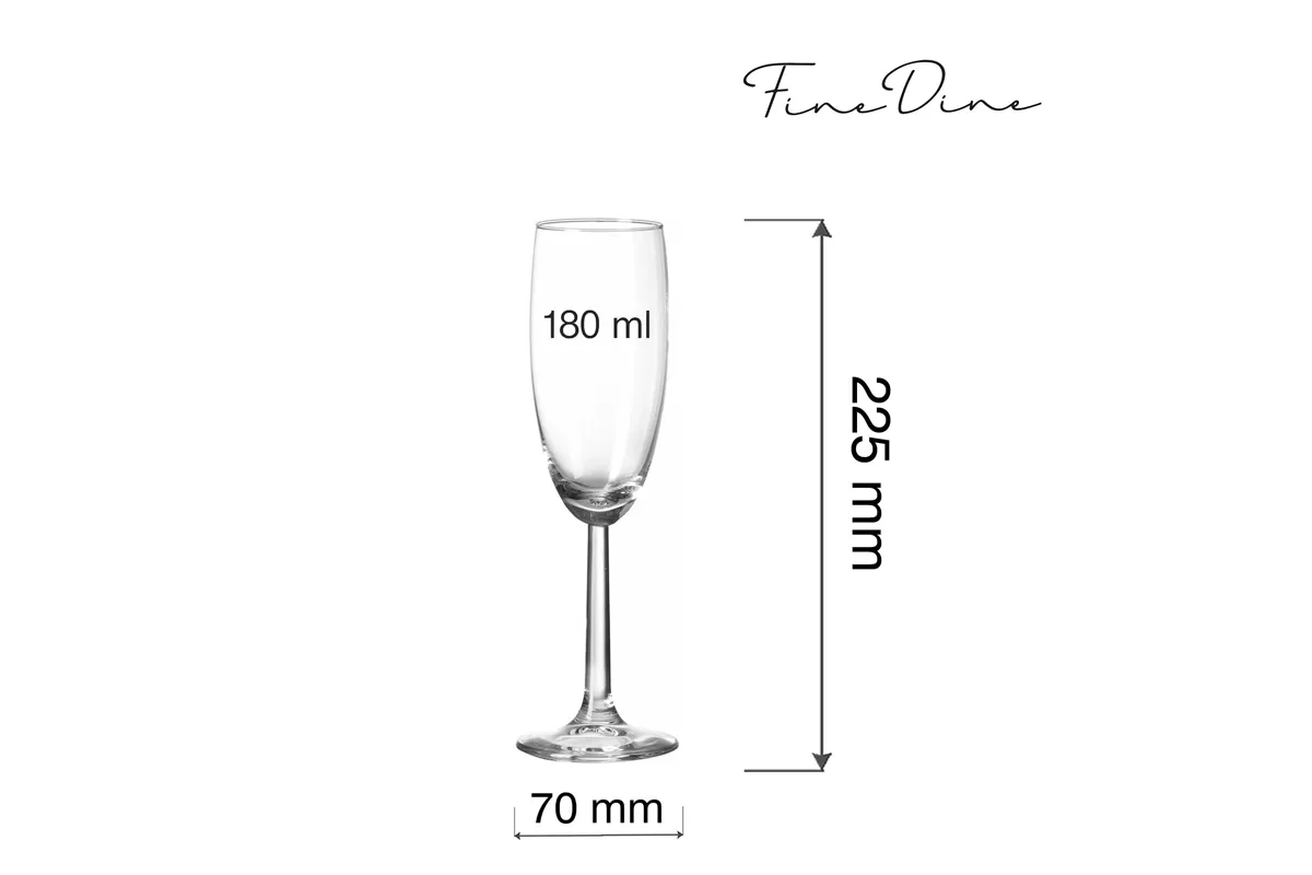 Kieliszek do szampana Volare Banquet, 180ml Fine Dine 781876