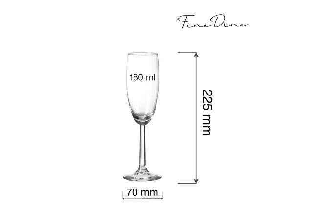 Kieliszek do szampana Volare Banquet, 180ml Fine Dine 781876