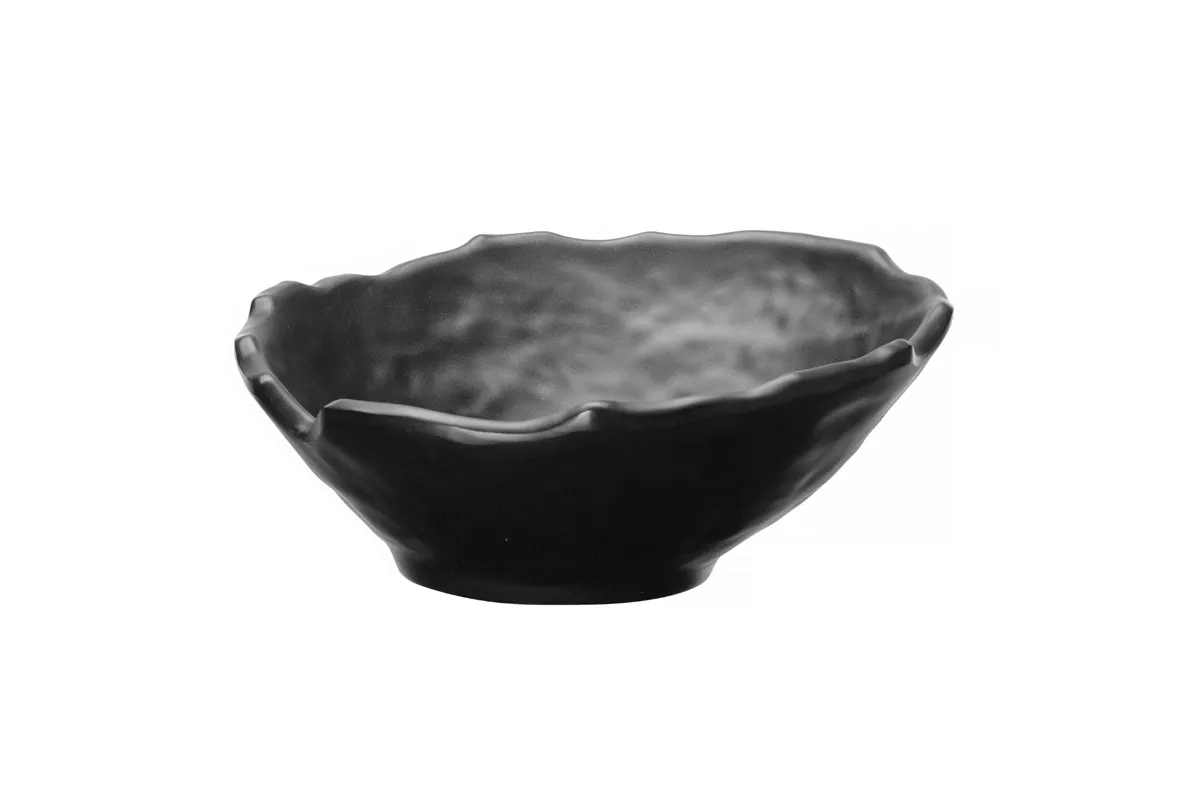 Miska skośna Rock, czarna, 232x225x(h)95mm Fine Dine 562307