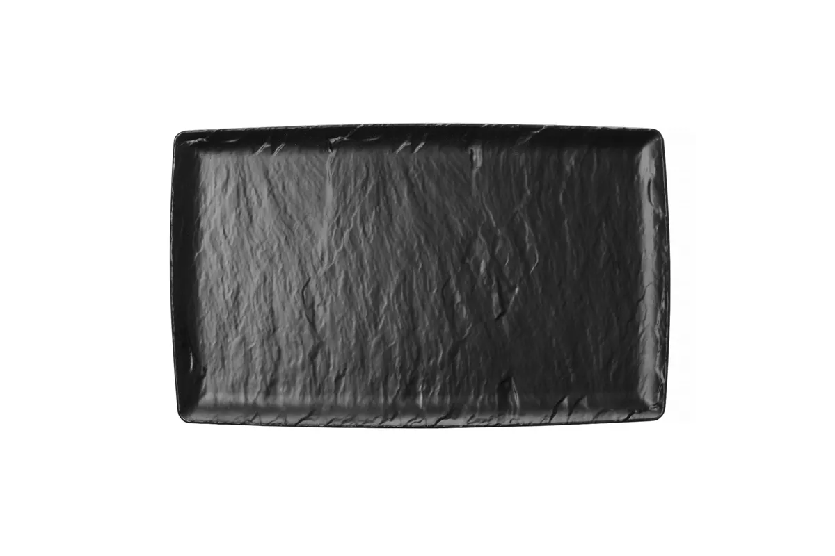 Półmisek z melaminy Rock, czarny, GN 1/2, 265x325mm Fine Dine 562369