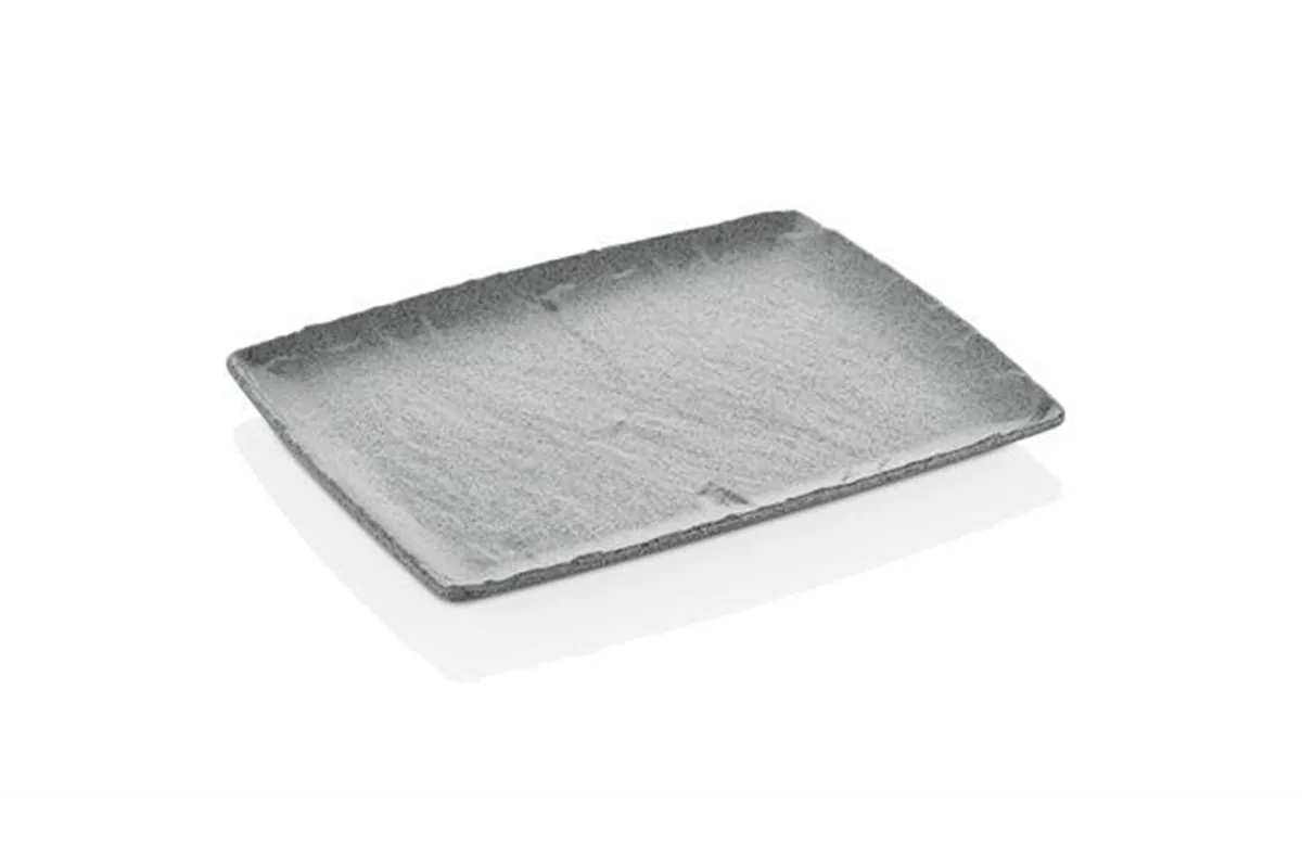 Półmisek z melaminy Rock, szary, GN 1/2, 265x325mm Fine Dine 562376