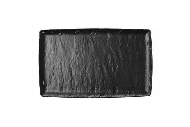 Półmisek z melaminy Rock, czarny, GN 1/1, 530x325mm Fine Dine 562383