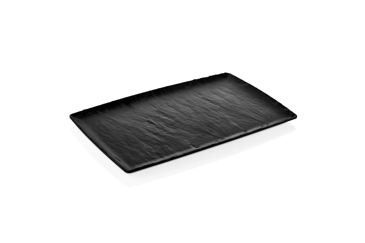 Półmisek z melaminy Rock, czarny, GN 1/1, 530x325mm Fine Dine 562383