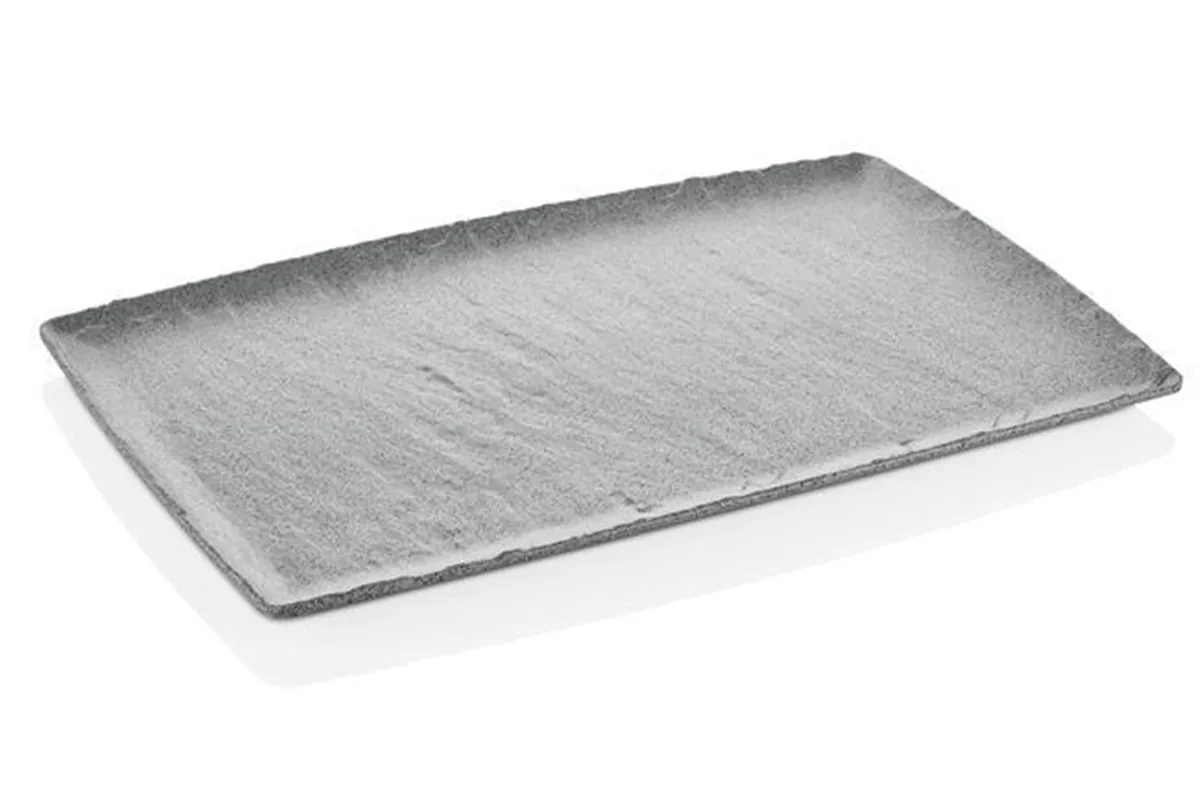Półmisek z melaminy Rock, szary, GN 1/1, 530x325mm Fine Dine 562390