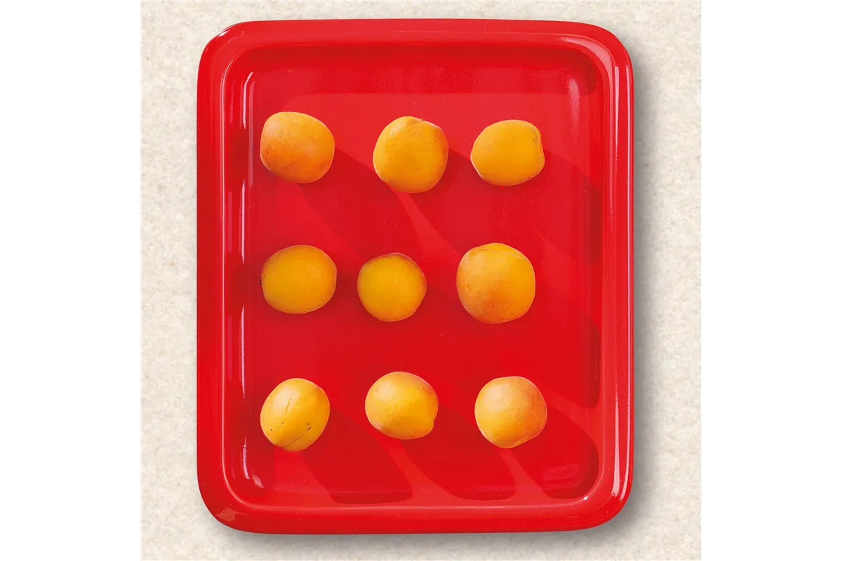 Taca porcelanowa GN 2/4, czerwona 530x163 mm Fine Dine 783450