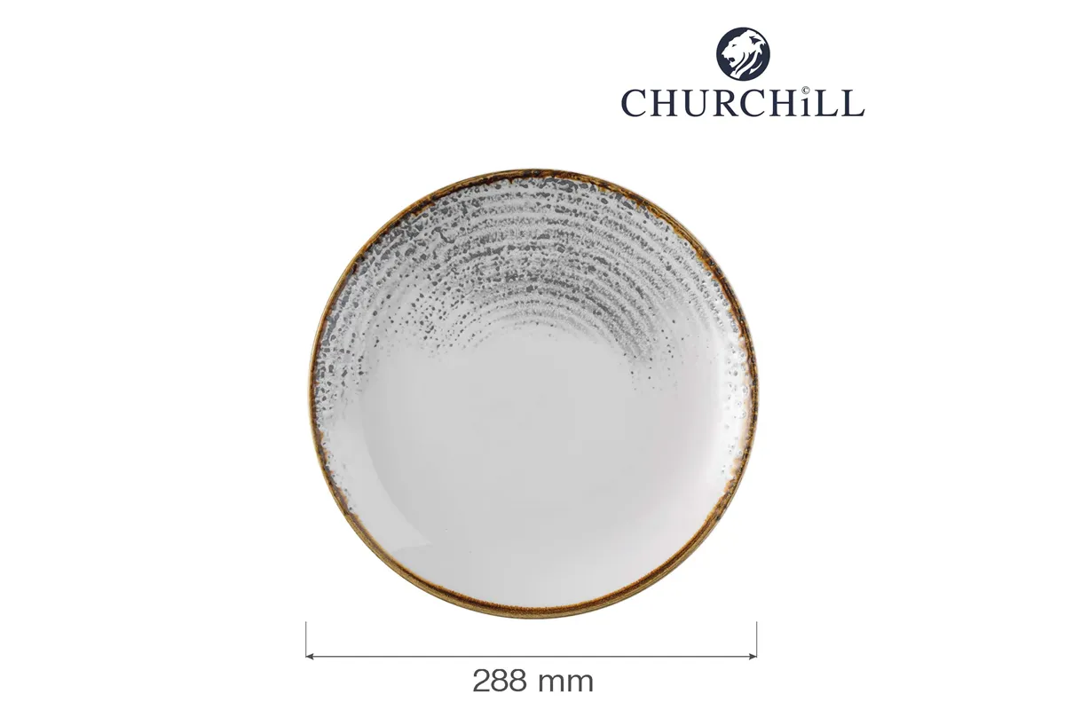 Talerz płytki Homespun Accents Jasper Grey 288 mm Churchill HAJGEV111