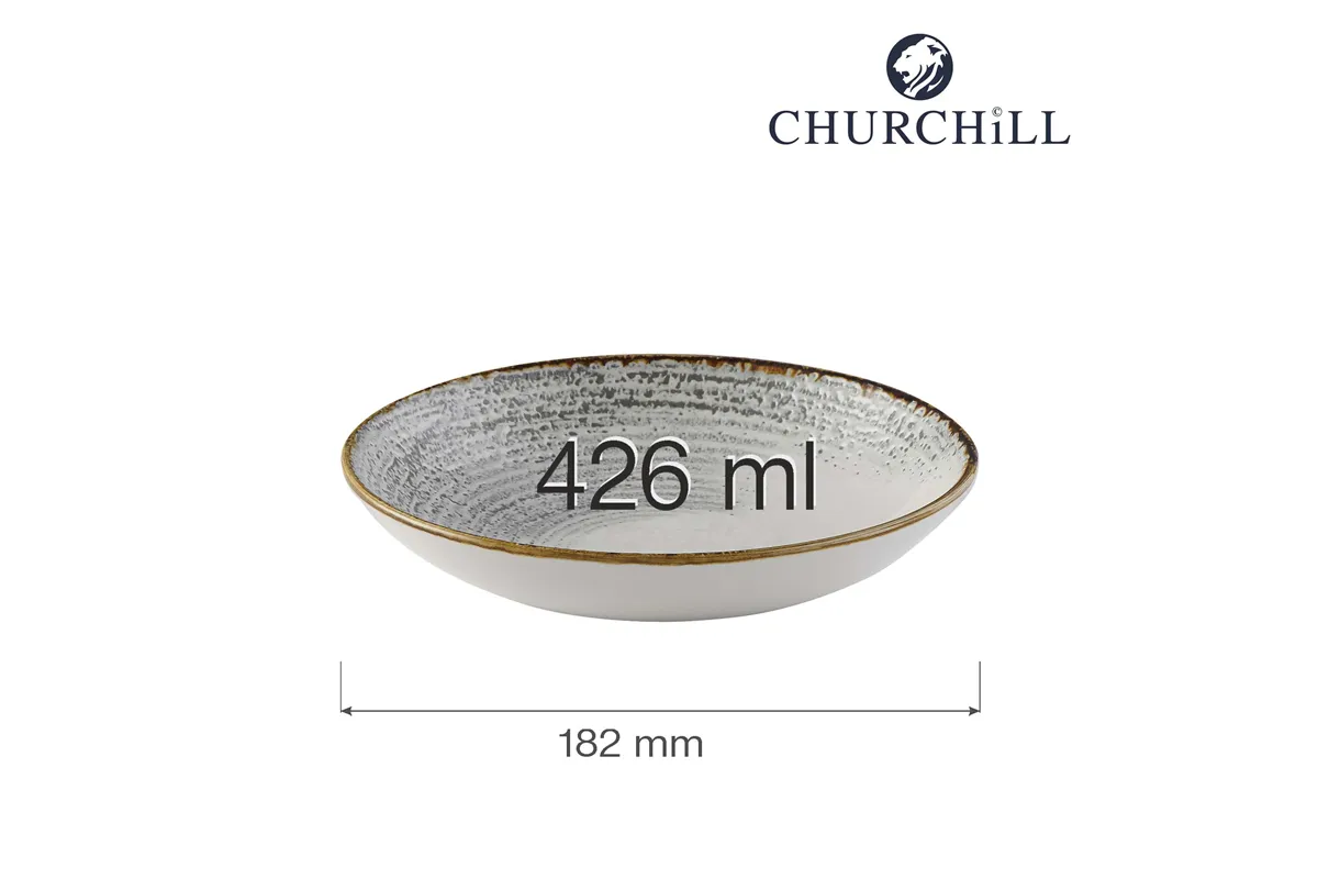 Miska coupe Homespun Accents Jasper Grey 182 mm Churchill HAJGEVB71