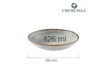 Miska coupe Homespun Accents Jasper Grey 182 mm Churchill HAJGEVB71