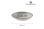 Miska coupe Homespun Accents Jasper Grey 248 mm Churchill HAJGEVB91