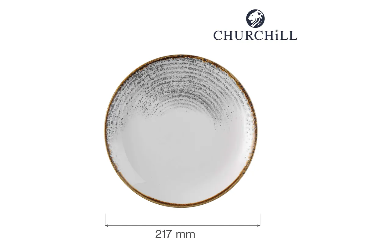 Talerz płytki Homespun Accents Jasper Grey 217 mm Churchill HAJGEVP81