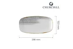 Talerz prostokątny Homespun Accents Jasper Grey 298x153 mm Churchill HAJGXO111