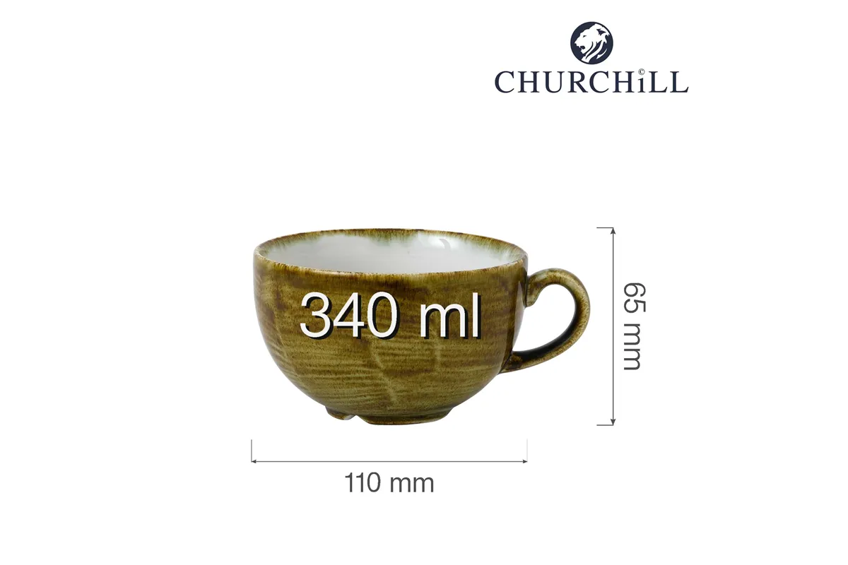 Filiżanka Stonecast Plume Green 340 ml Churchill PLGRCB281