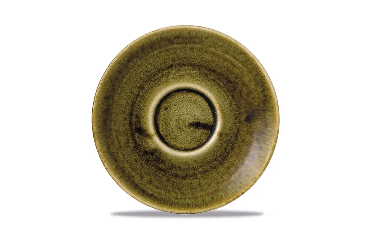 Spodek espresso Stonecast Plume Green 118 mm Churchill PLGRESS1