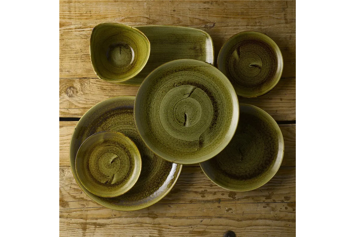 Spodek espresso Stonecast Plume Green 118 mm Churchill PLGRESS1