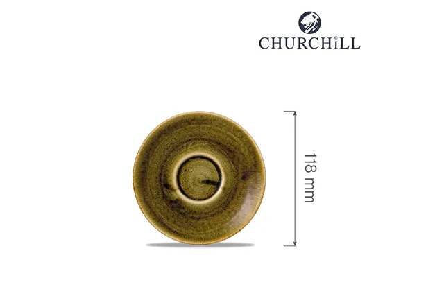 Spodek espresso Stonecast Plume Green 118 mm Churchill PLGRESS1 Spodek espresso Stonecast Plume Green 118 mm Churchill PLGRESS1