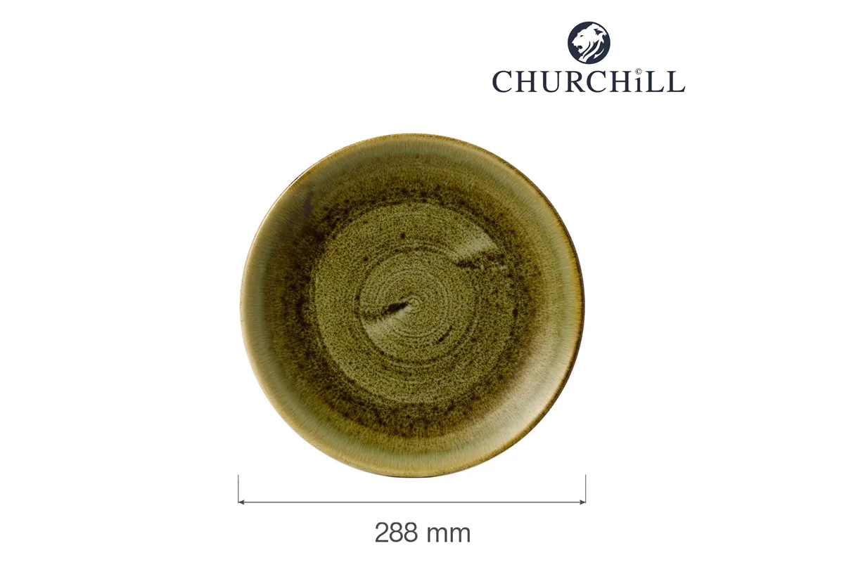 Talerz płytki Stonecast Plume Green 288 mm Churchill PLGREV111