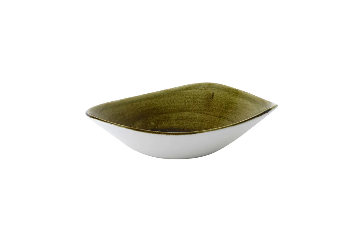 Miska trójkątna Stonecast Plume Green 153 mm Churchill PLGRTRB91