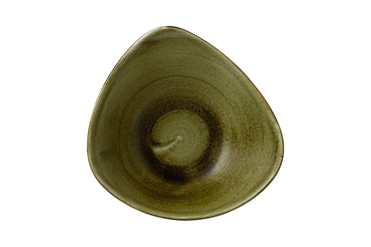 Miska trójkątna Stonecast Plume Green 153 mm Churchill PLGRTRB91
