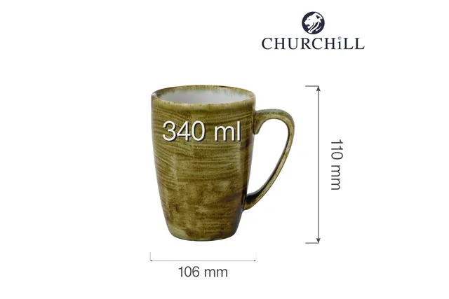 Kubek Stonecast Plume Green 340 ml Churchill PLGRVM121 Kubek Stonecast Plume Green 340 ml Churchill PLGRVM121