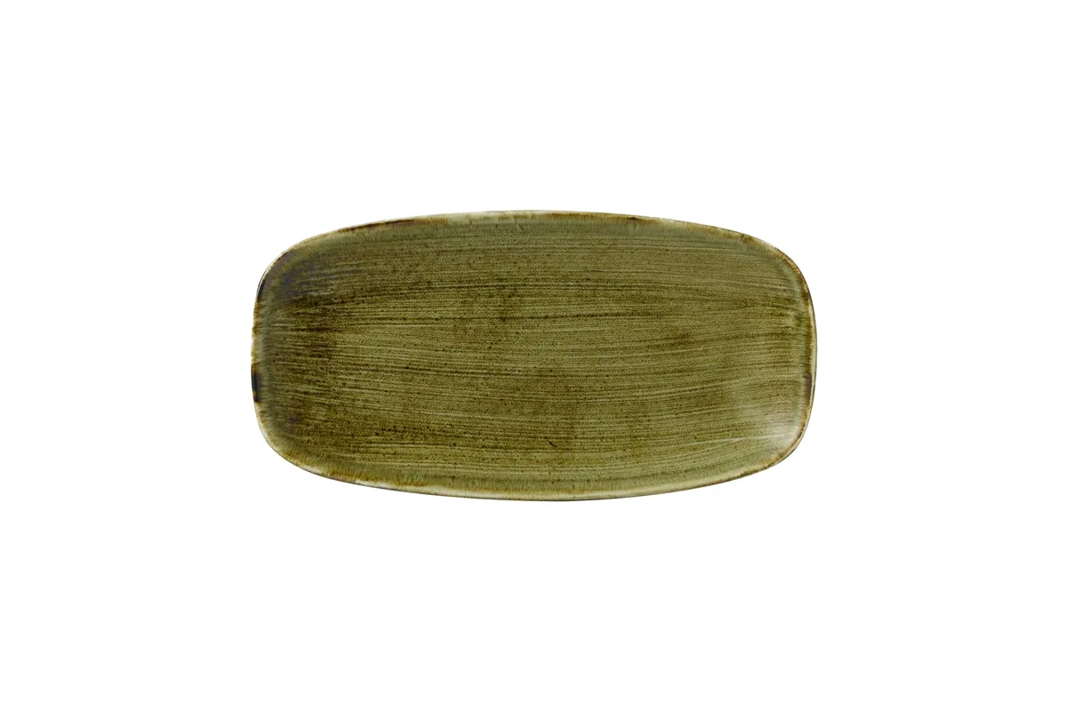 Talerz prostokątny Stonecast Plume Green 298x153 mm Churchill PLGRXO111
