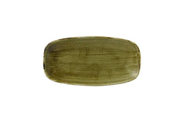 Talerz prostokątny Stonecast Plume Green 298x153 mm Churchill PLGRXO111 Talerz prostokątny Stonecast Plume Green 298x153 mm Churchill PLGRXO111