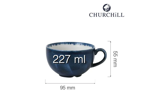 Filiżanka Stonecast Plume Ultramarine 227 ml Churchill PLULCB201 Filiżanka Stonecast Plume Ultramarine 227 ml Churchill PLULCB201