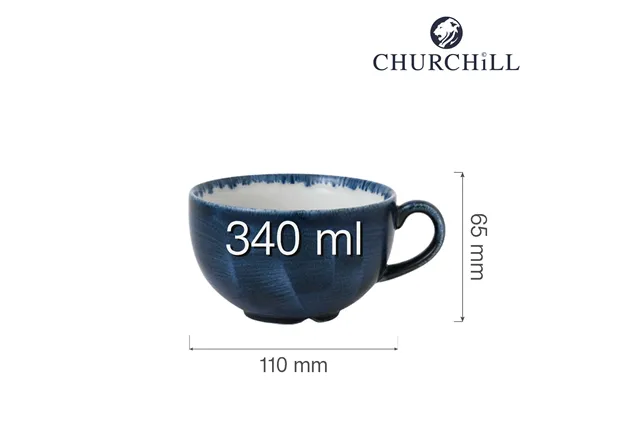 Filiżanka Stonecast Plume Ultramarine 340 ml Churchill PLULCB281 Filiżanka Stonecast Plume Ultramarine 340 ml Churchill PLULCB281