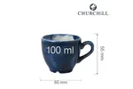 Filiżanka espresso Stonecast Plume Ultramarine 100 ml Churchill PLULCEB91