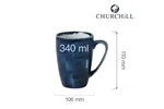 Kubek Stonecast Plume Ultramarine 340 ml Churchill PLULVM121