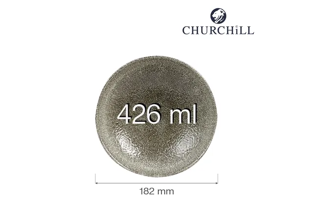Miska coupe Raku Quartz Black 426 ml Churchill RKBQEVB71 Miska coupe Raku Quartz Black 426 ml Churchill RKBQEVB71